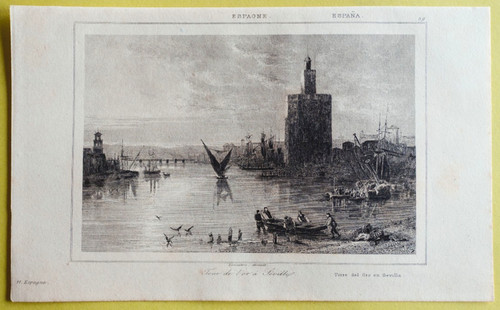Stampa 1844 torre del oro - stampa,