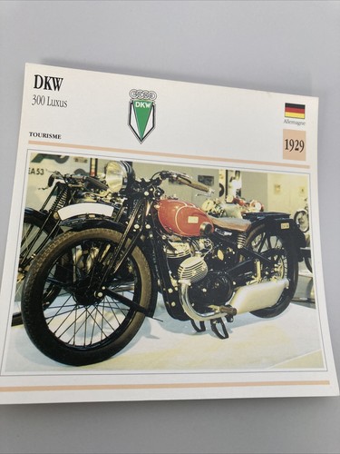Dkw 300 luxus - carte, moto