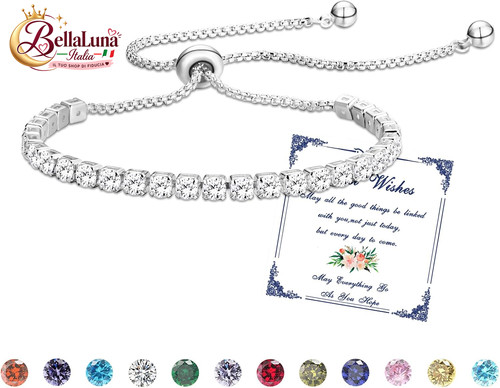 Argento bracciale donna tennis - argento,
