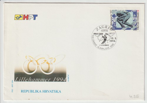 Fdc croazia olimpiadi - -,