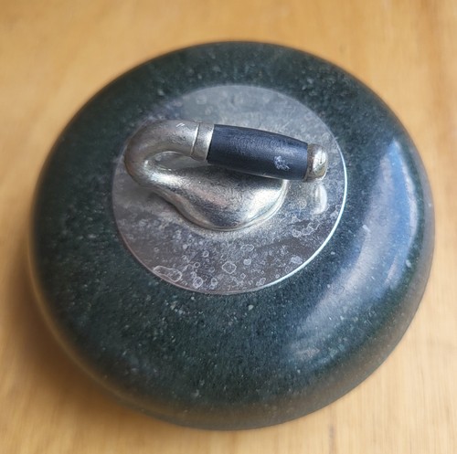 Curling stone paperweight - stone, 3