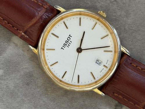 Tissot 1853 t882k date - date, golden
