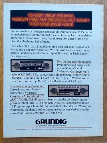 Grundig autoradio epoca - autoradio, d'epoca