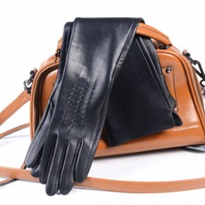 Guanti lunghi donna vera pelle