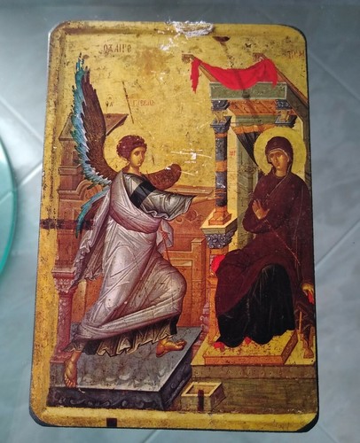 Icona russa annunciazione - icona, a