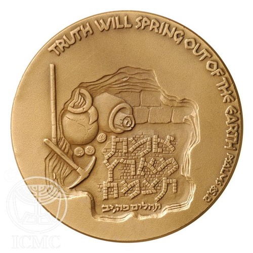 Medaglia archeologia bronzo - medaglia,