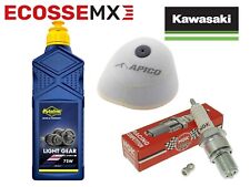 Kawasaki KX125 1997-2001 Kit Assistenza Olio Filtro Aria Candela Cancella MX