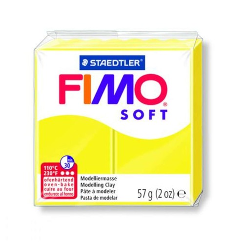 Panetto fimo soft limone x1 - fimo,