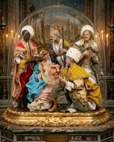 Natività presepe napoletano - natività,