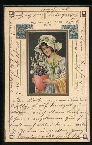 Giovane donna con - , cappuccio