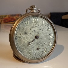 Montre à Gousset, Chronomètre, Plaqué Or, Téméraire Genève, à Restaurer