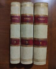 VIRGILE Parigi 1875 3 volumi in 6 tomi Eneide Bucoliche Georgiche Lett. Latina 