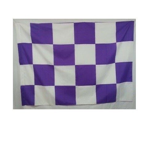 Bandiera scacchi bianca viola - bandiera,