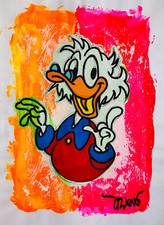 Dr. LOVE Scrooge Zio Paperone Mario Schifano Andy Warhol STREET ART POP Picasso