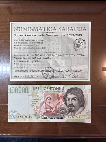 Banconota lire 100000 - lire,