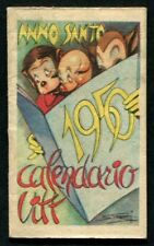 CALENDARIETTO VITT 1950 ANNO SANTO Illustratore CRAVERI - IL VITTORIOSO - OTTIMO