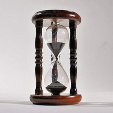 KANEKO Supporto Clessidra Vetro Legno Ferro Sabbia per Timer 1 Minuto Casa Caffè Giappone