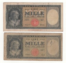 Lotto 1000 lire italia - x2,