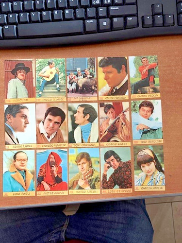 Panini cantanti 1968 scelta - a,