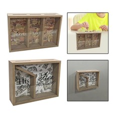 Salvadanaio in legno con