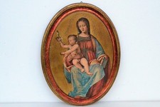 VECCHIA ICONA OVALE"MADONNA