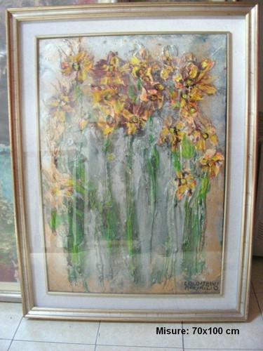 Quadro girasoli firma maurilio - girasoli,