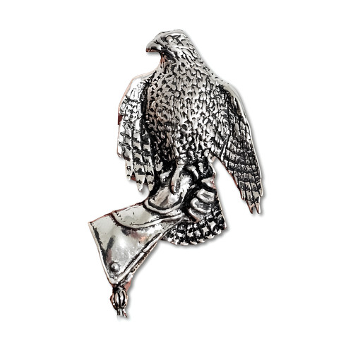 Distintivo spilla falco peltro