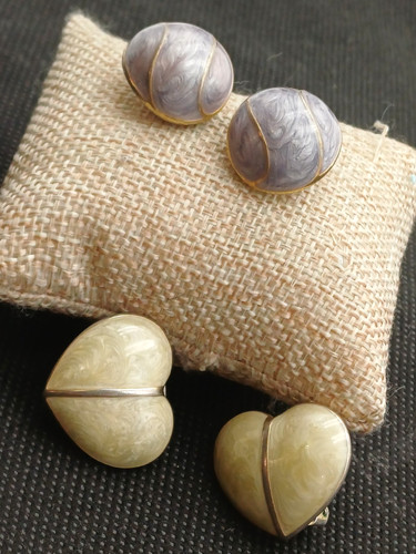 Coppia orecchini clip vintage - clip,