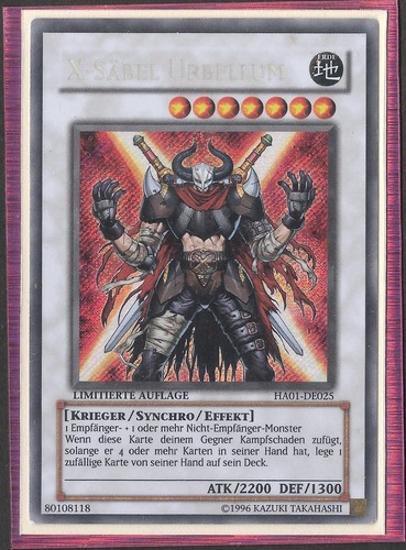 Yugioh sciabola urbellum - x,