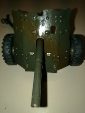Hausser Elastolin cannone PAK giocattolo militare latta 30s tin toy field gun