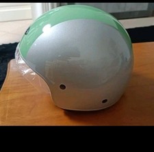 CASCO JET WOODEX ARGENTO/VERDE