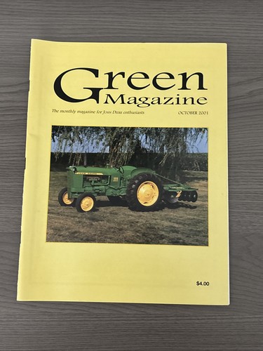 Green magazine october - magazine, 2001