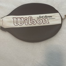 Wilson Jack Kramer autografo vintage racchetta da tennis in legno 4 5/8" impugnatura in pelle
