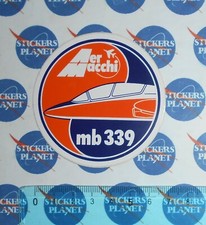 ADESIVO STICKER VINTAGE AUTOCOLLANT AUFKLEBER AERMACCHI MB 339 AIR MANIFACTURER