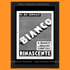 Anni ' 30  * Pubblicità Originale "Rinascente, Il Bianco della Rinascente è Imba
