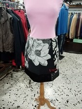 Gonna Mini Nera E Grigio Desigual Taglia 38