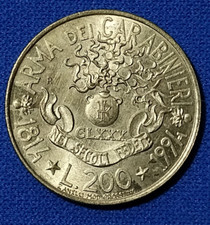MONETA 200 LIRE ARMA DEI