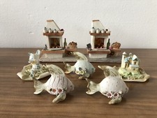 Stock Di 7 Decorazioni In Ceramica Biscuit Made In Italy