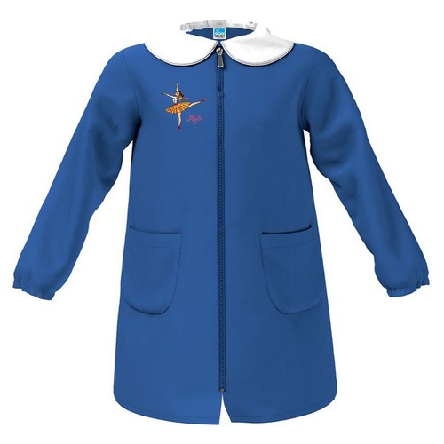 Grembiule scuola blu - , zip