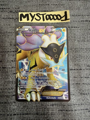 Carte pokémon raikou - carte,
