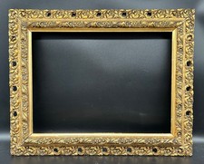 Cornice Oro Antico Falzmaße 41 X 30,4 CM Cornice Decorata Fiorentino Vintage