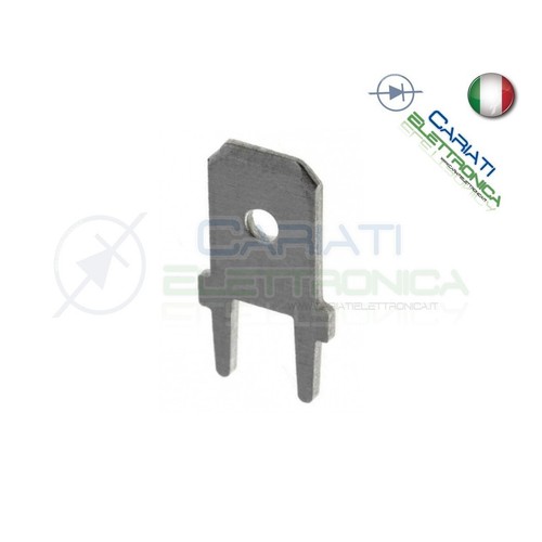 100 faston maschio per pcb - faston,