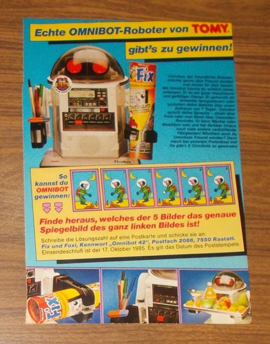 Seltene werbung tomy robots - seltene,