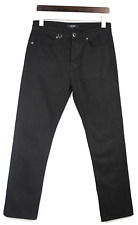 Jeans dritto uomo Serge nuovo W30/L32 nero chiusura con bottoni classico