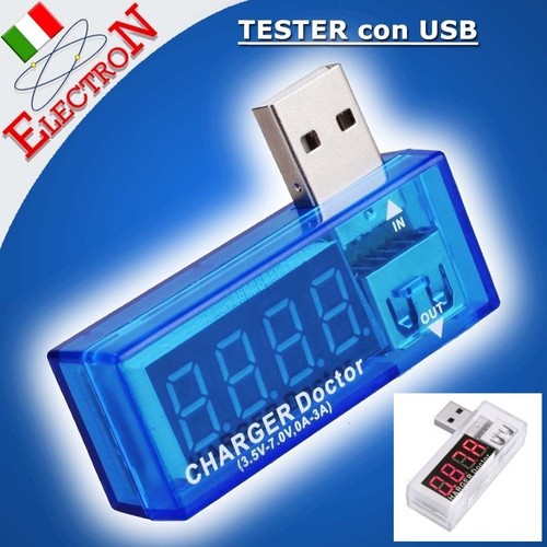 Usb tester voltmetro - tester,