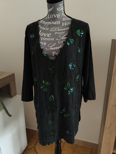 Maglia tunica nera donna - , l/xl