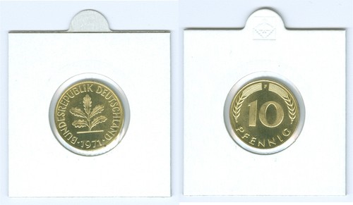 Brd pfennig nuovo - nuovo, zecca