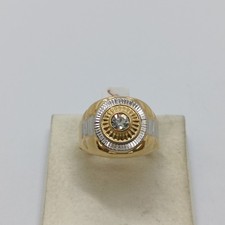 ANELLO DA UOMO IN ORO GIALLO E