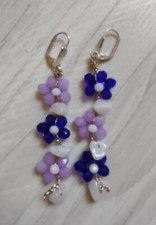 ORECCHINI FLOWER FATTI A MANO ALL'UNCINETTO 