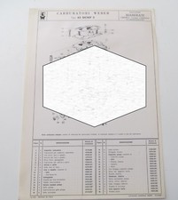  DISEGNO ESPLOSO CARBURATORE WEBER 42DCNF 5 MASERATI GHIBLI